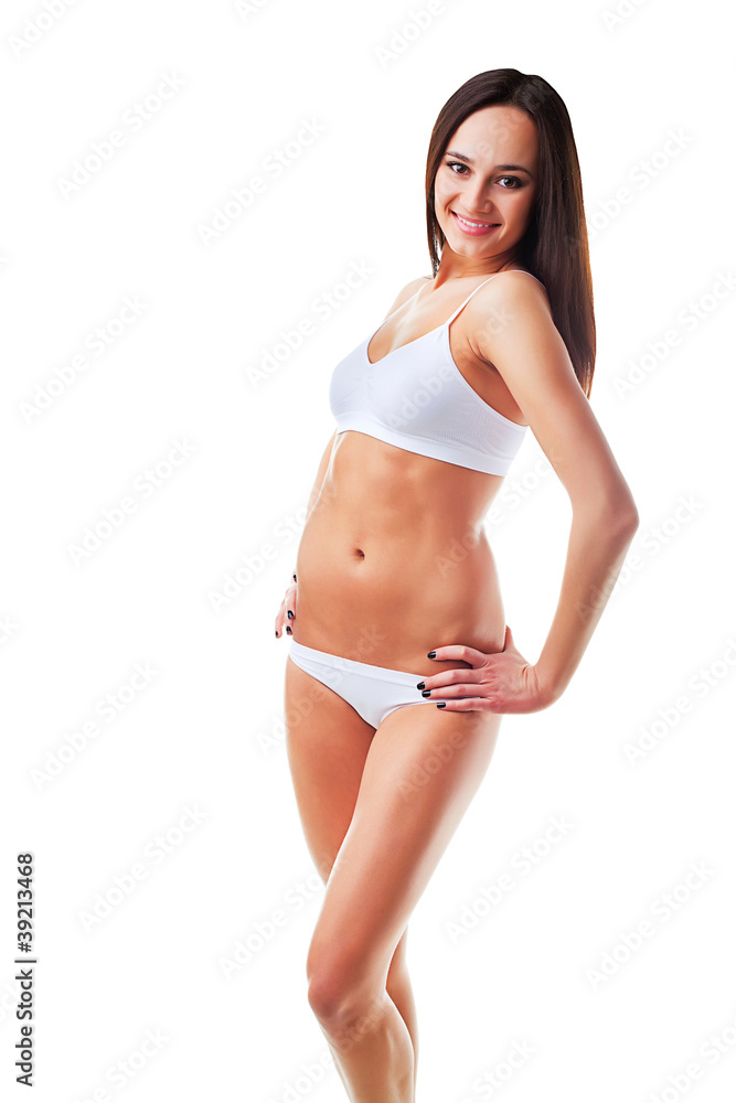 Fototapeta premium Beautiful woman and sport