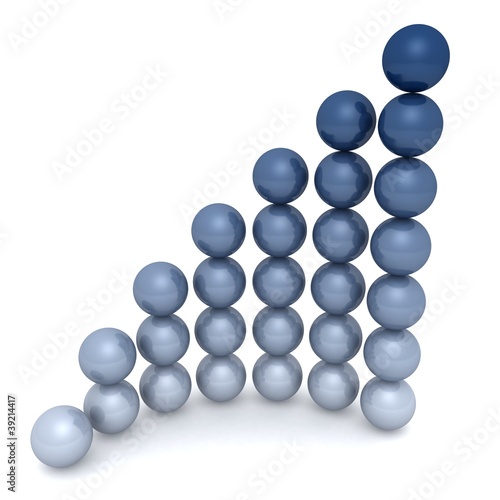 Glossy blue spheres busines...