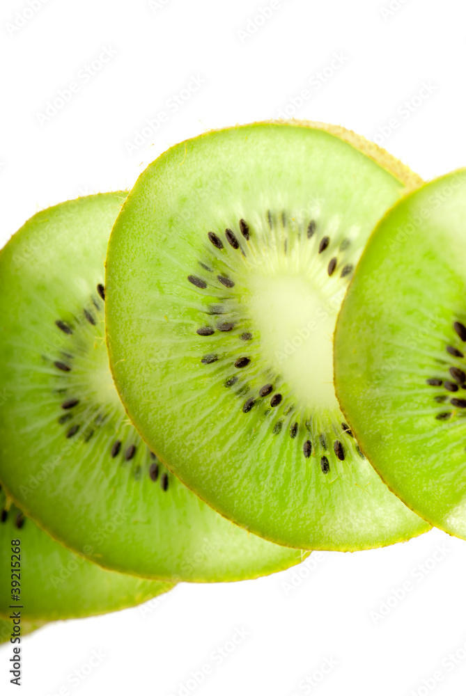 Kiwi on white