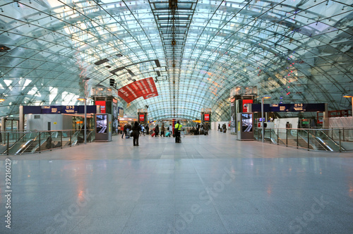 Fernbahnhof am Frankfurter Flughafen.