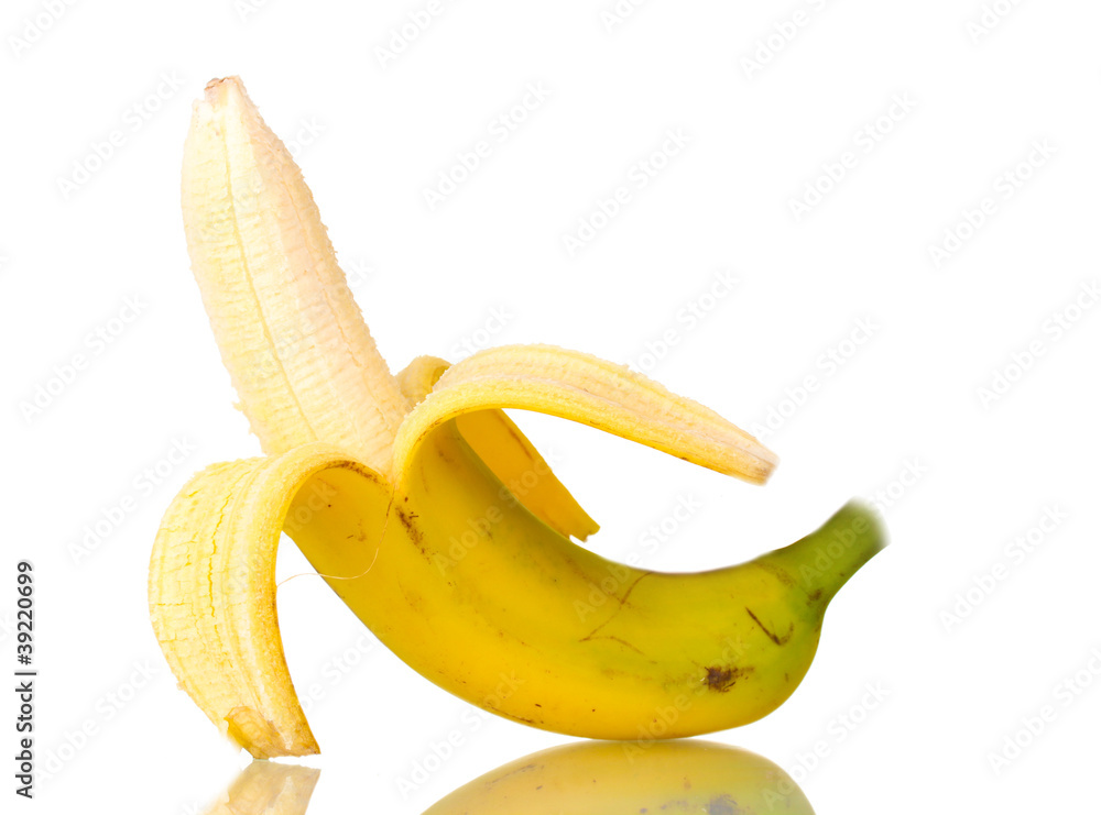 yummy banana isolated on white yummy banana isolated on white