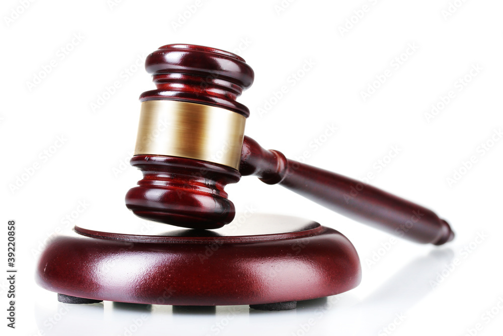 wooden gavel isolated on white wooden gavel isolated on white