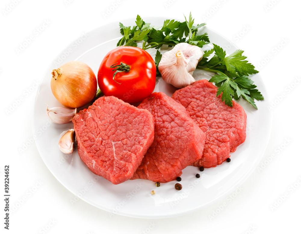 Fototapeta premium Raw beef