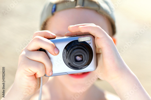 boy with camera