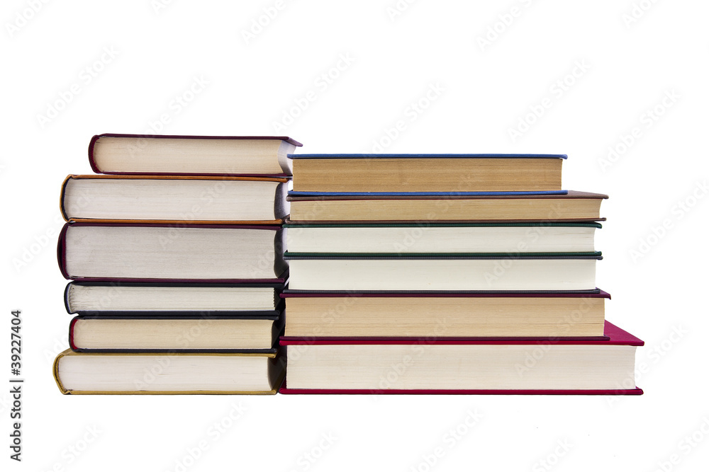 libros aislados en fondo blanco libros aislados en fondo blanco
