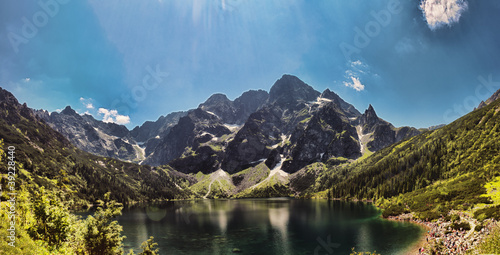 Fototapeta Naklejka Na Ścianę i Meble -  Morskie Oko lake in polish Tatra mountains