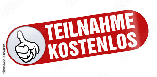 teilnahme kostenlos sticker button aufkleber