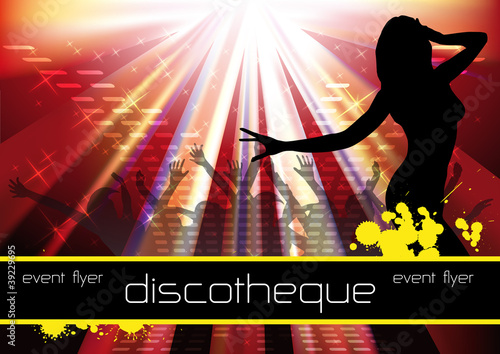 event flyer template "sunburst"
