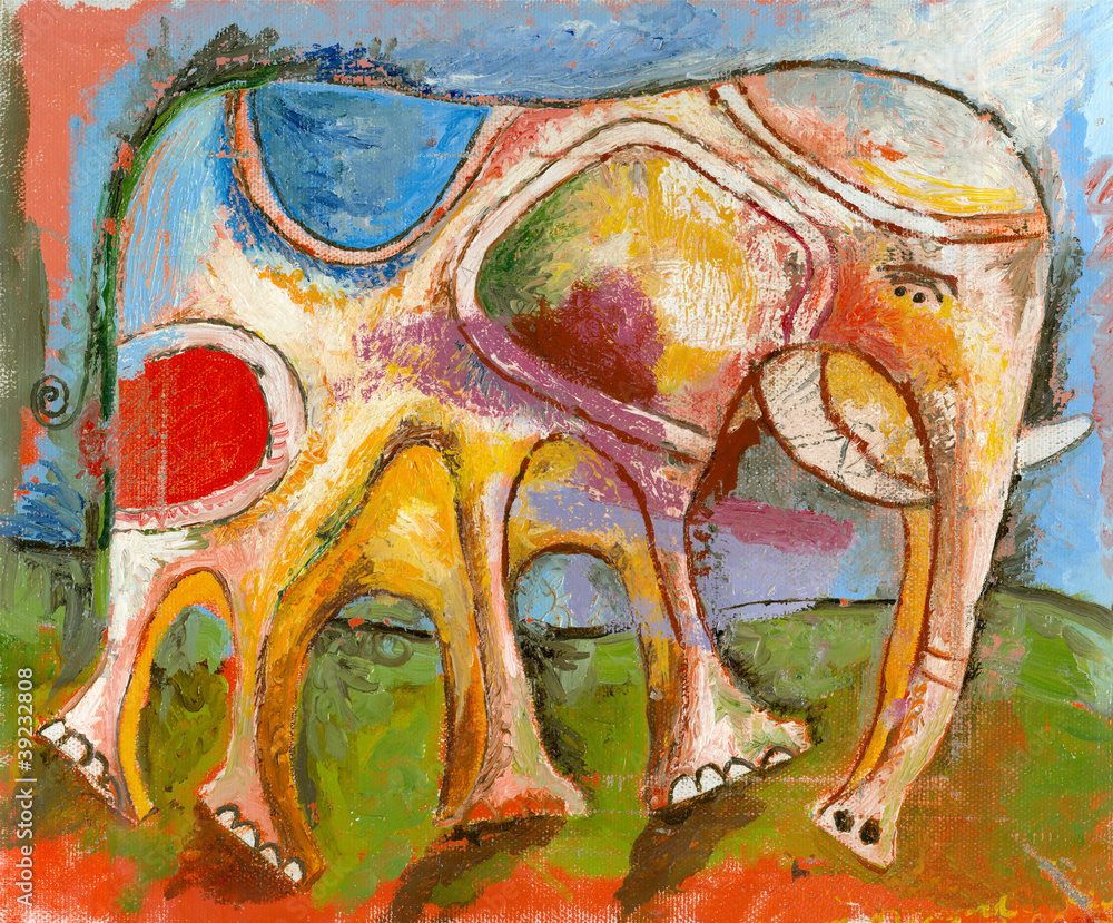 Naklejka premium Слон