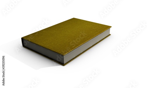 3d render  book on white background photo