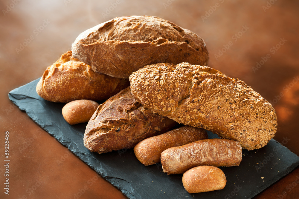 Assortment of Traditional Breads.