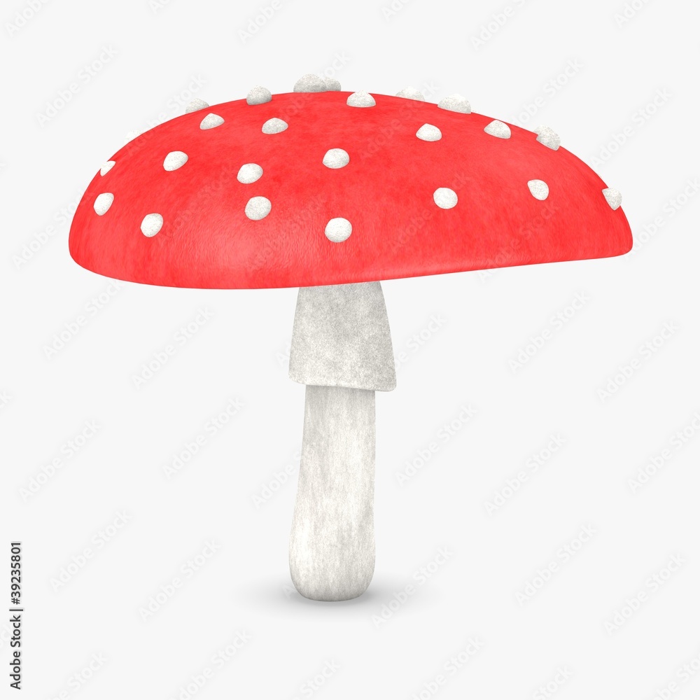 3d render of amanita muscaria 3d render of amanita muscaria