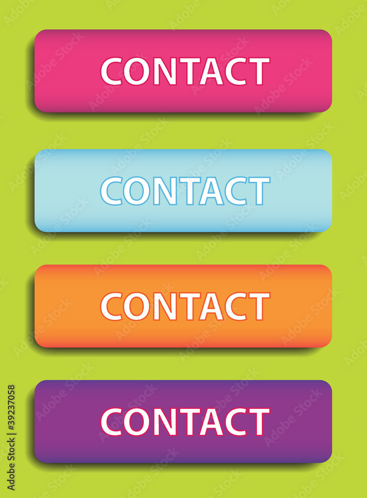 Set of contact buttons Set of contact buttons