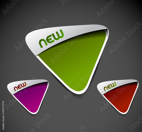 advertisement labels stickers