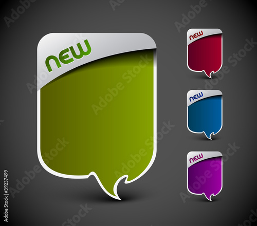 advertisement labels stickers