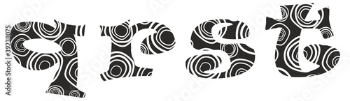 Hand-drawn vector lliteras "q", "r","s" and "t" - alphabet