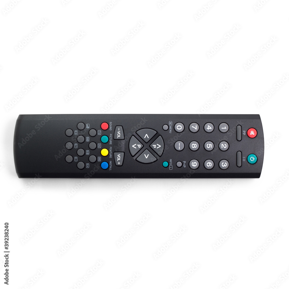 remote control tv black white background remote control tv black white background