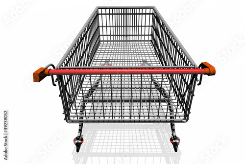 CART Of  SUPERMARKET. photo