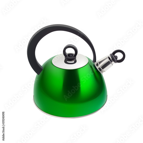 green kettle(EPS 8) isolated on white background