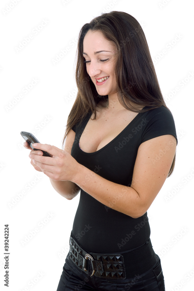 on the phone on the phone