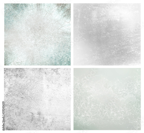 Set of different grey abstract backgrounds