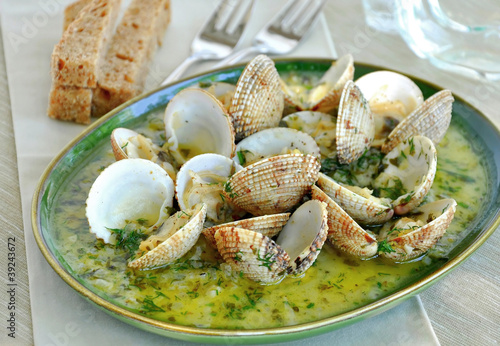 Clams & Cockles in white wine sauce