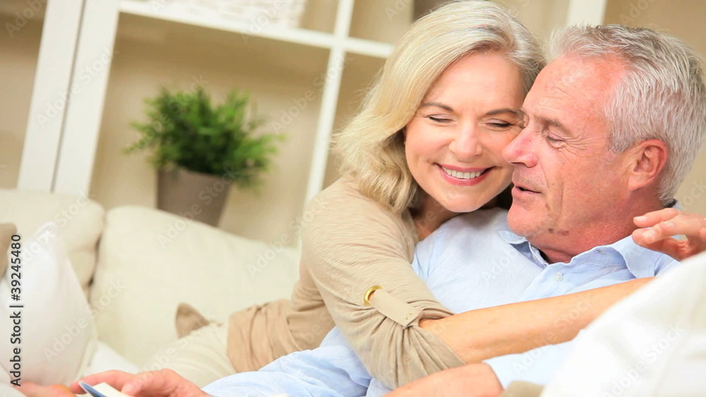 Attractive Mature Couple Relaxing Together Attractive Mature Couple Relaxing Together