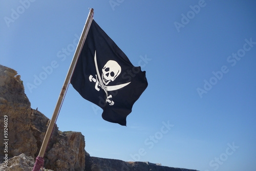 Flag of a Pirate skull and crossbones - Pirates Flag