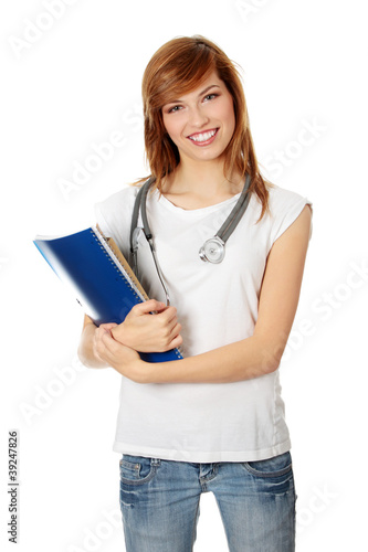 Young female medicine student photo
