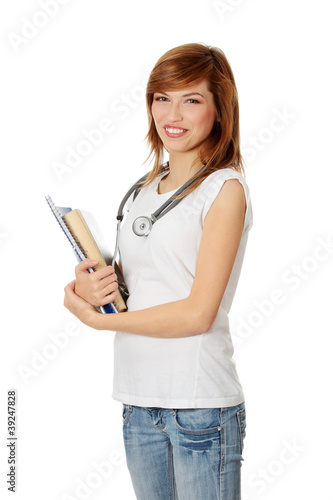 Young female medicine student photo