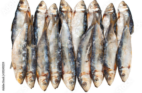dried fish isolated