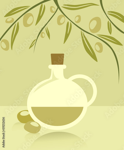 olive background