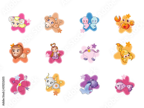 0706 Playful Zodiac Icons
