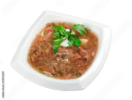 soup with beef