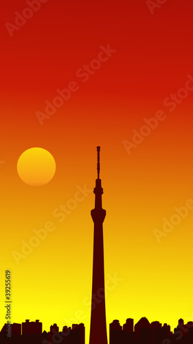 Tokyo Sky Tree . vector file