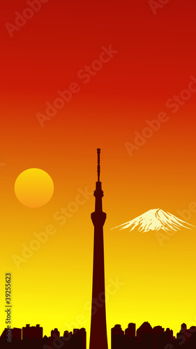 Tokyo Sky Tree . vector file
