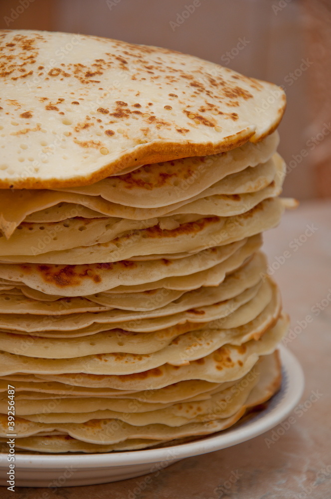homemade pancakes pile on plate homemade pancakes pile on plate