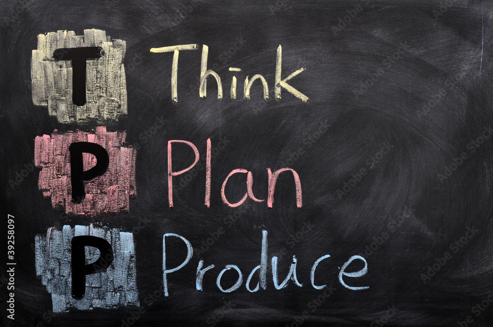 Think, plan and produce Think, plan and produce