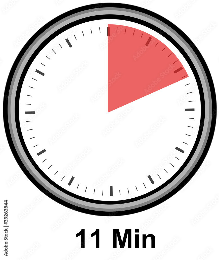 Timer - 11 Minuten Stock Illustration | Adobe Stock