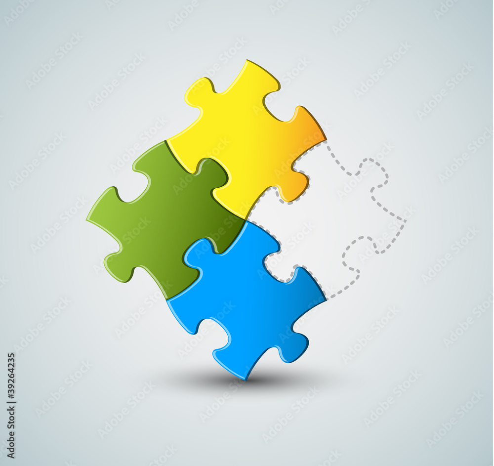 Vector puzzle / solution background Vector puzzle / solution background