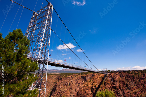 Photography Royal gorge suspension bridge in sunny day