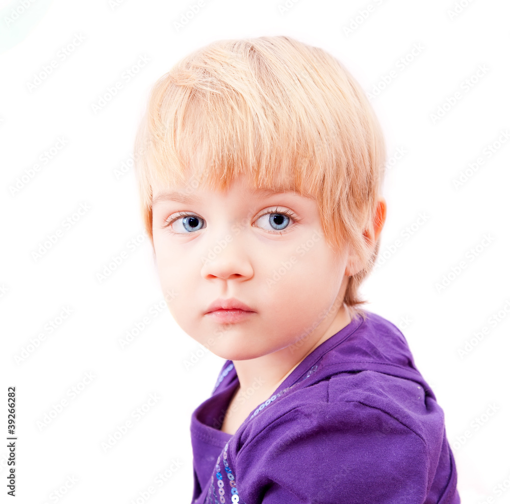 Sad little girl portrait Sad little girl portrait