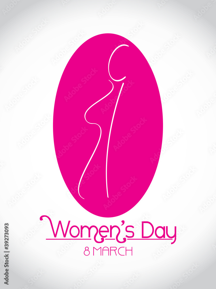 Creative women's day design element. vector illustration