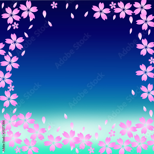 Cherry Blossom Petal Toss. vector file