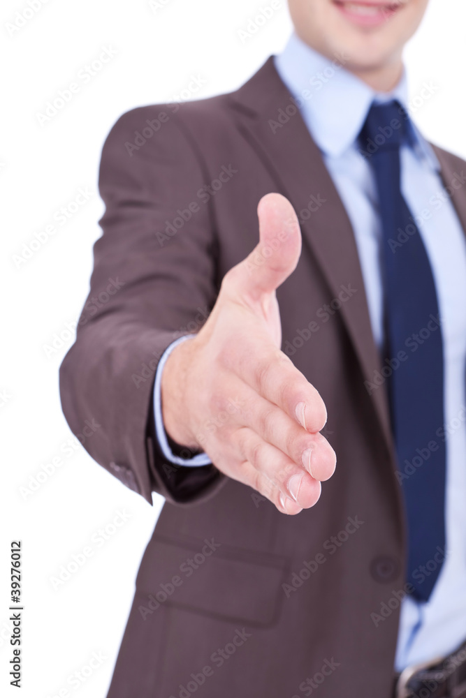 ready to seal a deal with a handshake