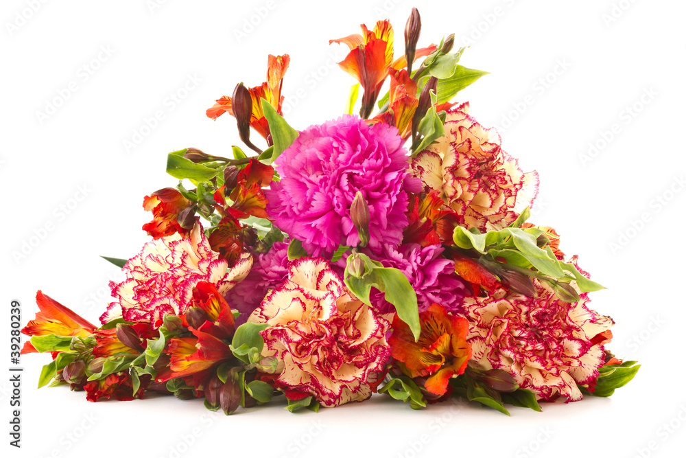 bouquet of red carnations and chrysanthemums bouquet of red carnations and chrysanthemums