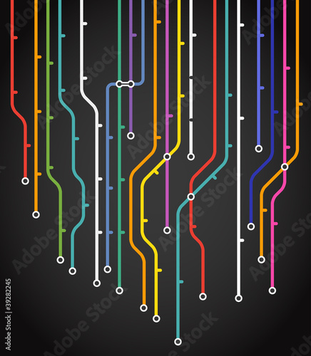 Abstract metro scheme background