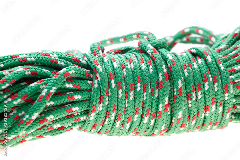 Green nylon rope