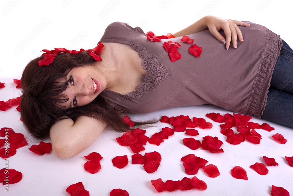 Das Mädchen mit Rosen Das Mädchen mit Rosen