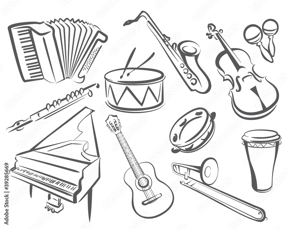 Fototapeta premium musical instruments